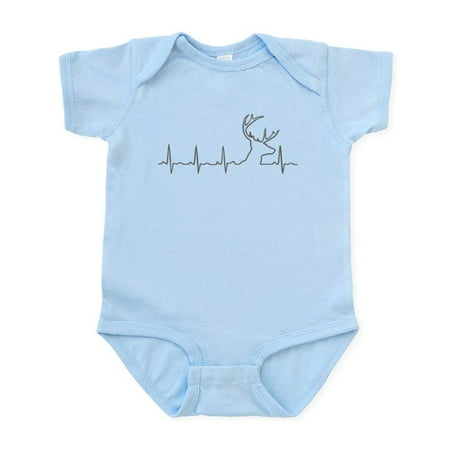 

CafePress - Hunting Heartbeat - Baby Light Bodysuit Size Newborn - 24 Months