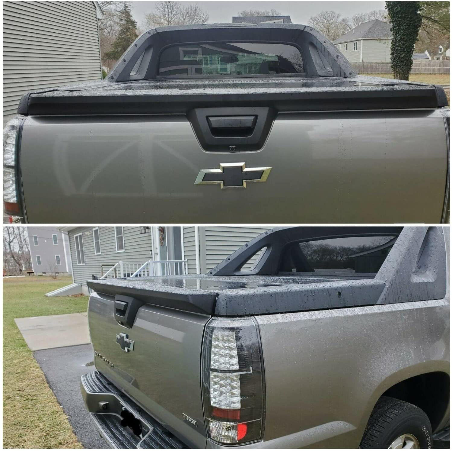 Textured Black for 2007 2008 2009 2010 2011 2012 2013 Chevrolet Avalanche and Cadillac Escalade EXT WITH CAMERA HOLE IAMAUTO 37782 Tailgate Cap Top Molding Trim Spoiler 