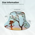 thumbnail image 3 of Honeii African Women in Mountain Landscape for Unisex Bucket Hat Waterproof Rain Hat Reversible Shiny Rave Bucket Hat for Concert Festival Boonie Cap, 3 of 6