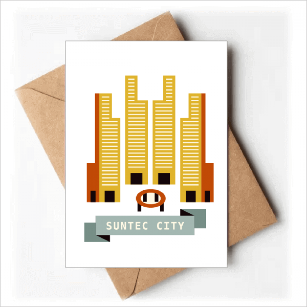 Singapore Suntec City Landmark Greeting Cards You are Invited Invitations