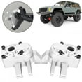 thumbnail image 4 of 2Pcs Aluminum Alloy Front Axle Steering Cup Housing Shell for Axial Capra SCX10 III RC CarSilver,, 4 of 5