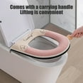 thumbnail image 4 of YHAICO Toilet Seat Toilet Seat Cushion Zipper Model Toilet Seat Household Embroidery Sitting Washer Toilet Seat Cover Cute Washer Toilet Seat, 4 of 6
