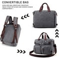 thumbnail image 2 of CoCopeanut Canvas Laptop Bag for Men Vintage Convertible Messenger Bag Fits 15.6 Inch Laptop, 2 of 7