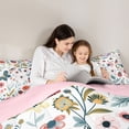 thumbnail image 4 of Homewish Flying Butterflies Bedding Comforter Set 7-Piece for Female Men Adults,Floral Strawberry King Bedding Sets,Chic Flowers Ultra Soft Bed Sheets,Breathable Home Decor,Reversible, 4 of 8