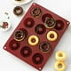 thumbnail image 1 of Fiudx Molde para Donas de 12 Agujeros, Bandeja Antiadherente de Gel de Sílice, Resistente a Altas Temperaturas, Fácil de Limpiar, Ideal para Hornear Pasteles, Galletas y Pasteles, Herramienta de Coci, 1 of 6