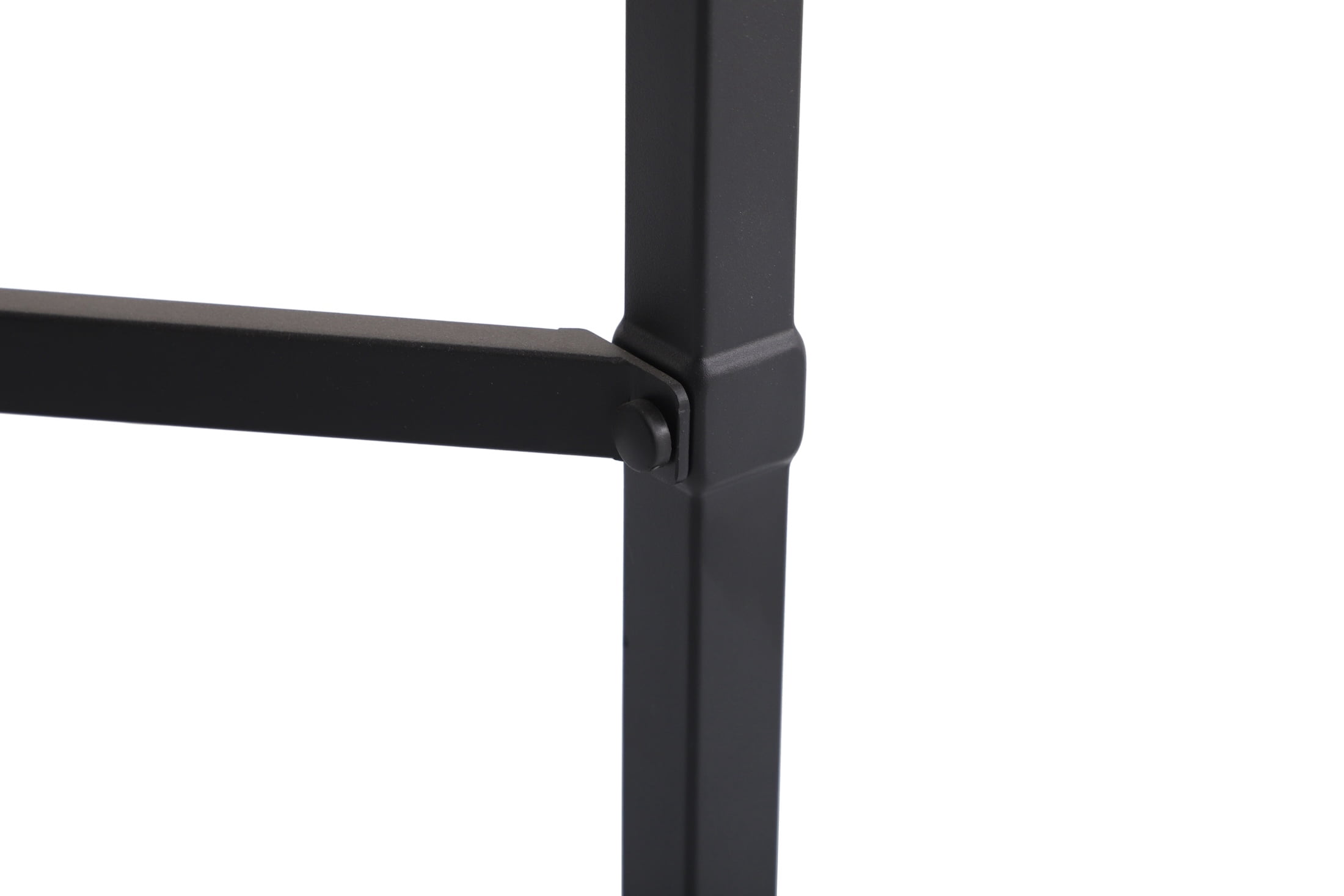 My Texas House Cambria Outdoor Steel End Table, Black