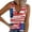 Red, variant on fartey Women Plus Size Tank Blouses 4th of July Sleeveless V Neck Vest Top Tunic Knit American Flag Print Button up Patriotic Tee