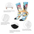 thumbnail image 4 of Saiise Bluey Funny Socks Men Women Adults Novelty Graphic Crew Tube Socks Crazy Design Casual Dress Socks for Sports,Running,Travel, 4 of 7