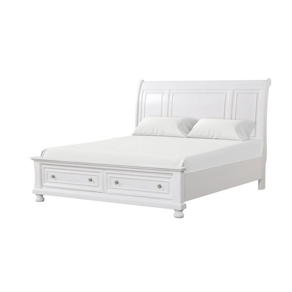 Glory Furniture Meade Full Bed in White Color