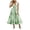 Green, variant on A Line Dresses for Women Summer Sleeveless Boho Floral Print Beach Sundress Elegant V Neck Pleated Long Dresses