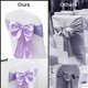 thumbnail image 4 of 20 piezas elegante satén boda/fiesta funda para silla fajas/lazos-cinta de lazo de doble capa faja trasera, 4 of 5