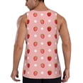 thumbnail image 3 of Easygdp Strawberries Men's Tank Top, Sleeveless Muscle T Shirts, Breathable, Quick-Dry, Loose for Gym, Running, Fitness - 3X-Large, 3 of 9