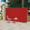 moobody Patio Terrace Side Awning Red 5'2"x9'10"