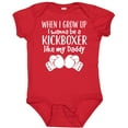 thumbnail image 3 of Inktastic Kickboxing Future Kickboxer Like Daddy Boys or Girls Baby Bodysuit, 3 of 5
