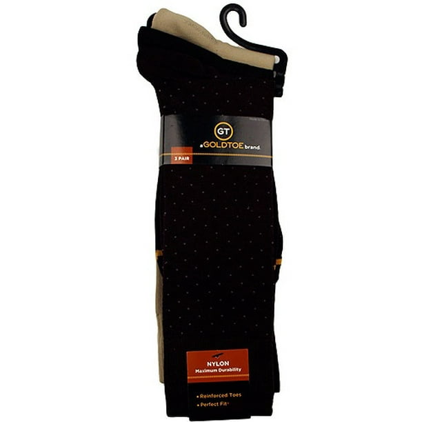 GT by Gold Toe Nylon Fashion Socks, 3-Pack - Walmart.com