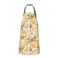 thumbnail image 2 of Picia Retro 70s 60s Flower Waterproof Apron for Unisex Adult - Adjustable Bib Apron with Pockets, Ideal for Cooking, Gardening, Painting, and Household Chores, 2 of 9