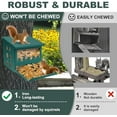 thumbnail image 3 of Squirrel Feeder for Outside Tree, Metal Squirrel Feeder with 3 Windows, Funny Squirrel Picnic Table Feeder for Chipmunks, Weatherproof Squirrel House Box for Outdoors$$Garden & Patio, 3 of 6