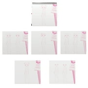 Fashion Angels Portfolio Sketch Pad & Writing Notebook with 4 Stencil Sheets, 8.5in x 11in, 40 Pages