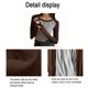 thumbnail image 3 of Camisetas de manga larga o corta a rayas con bloques de color para mujer, blusas casuales y cómodas, blusas de talla grande, 3 of 6