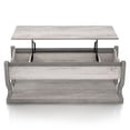 thumbnail image 4 of Furniture of America Tromb Wood Lift-Top Storage Coffee Table in White, 4 of 13