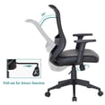 thumbnail image 5 of VECELO L-Shaped Computer Desk and Chair Set, Writing Desk For Home Office, Black, 5 of 11