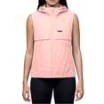 thumbnail image 6 of Inverlee Women's Hooded Sleeveless Vest Full Zip Lightweight Casual Outdoor Windbreaker with Pockets Pink XXXL, 6 of 7