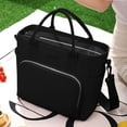 thumbnail image 4 of BadPiggies 11L Lunch Bag Lunch Box for Women Men, Leakproof Insulated Cooler Large Tote Shoulder Bag (Black), 4 of 9