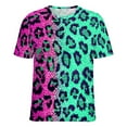 thumbnail image 5 of Leopard Print Pattern Women's T-Shirt Short Sleeve T Shirts Tops Tee Ladies Loose T, 5 of 6