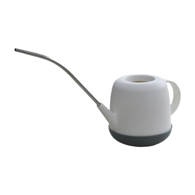 Regadera para interior y exterior, cómoda, resistente, decorativa, 1 l Blanco