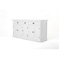 thumbnail image 5 of NovaSolo Halifax Mahogany Wood Bookcase 5 Doors 3 Drawers in Classic White, 5 of 46