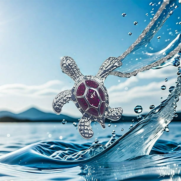 Limited Offer Wicker Pendant Light Sea Turtle Ocean Blue Fire Opal Inlay Jewelry Necklace Workspace Pendant Light alloy Akmoler Walmart