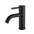 thumbnail image 1 of Mezclador de lavabo negro - Grifo monomando para baño, grifos de lavabo con cajón de cerámica de bajo ruido, cuerpo de acero inoxidable, 1 of 4