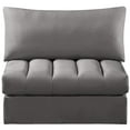 thumbnail image 6 of Meridian Furniture Jacob Grey Velvet Armless, 6 of 7