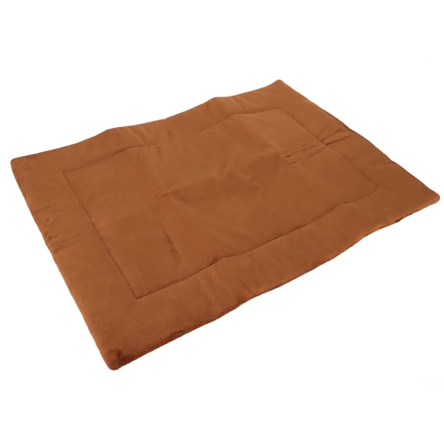 Almohadilla cálida para cama para mascotas, autocalentable, evita resbalones, lavable, térmica, para perros, para cachorros, gatos, invierno, marrón, 48,5x72cm
