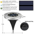 SOWAZ Solar Ground Lights,8 Leds Solar Disk Lights Powered, Waterproof