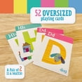 thumbnail image 4 of Alphabet Go Fish Letter Matching Card Game, 52 Oversized Cards, For Ages 4+, 2 to 6 Players, 4 of 5