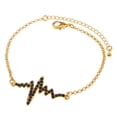 thumbnail image 1 of Novedad Heartbeat Brazalete Brazalete Brazalete Unisex Oro con Sunnimix Brazalete de pulsera de latido del corazón, 1 of 8