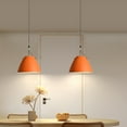 thumbnail image 4 of Simple Orange Pendant Light Fixtures for Over Kitchen Island, Retro Industrial Metal Pendant Lighting for Dining Room Table, Single Farmhouse Hanging Lamp, Nordic Rustic Office Ceiling Chandelier, 4 of 7