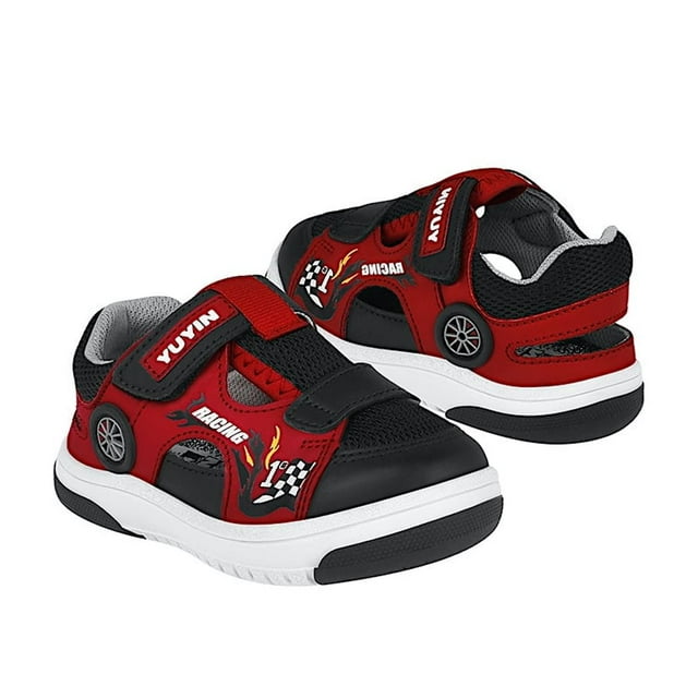 HUARACHES NIÑO YUYIN 25200 SIMIPIEL NEGRO 13-14