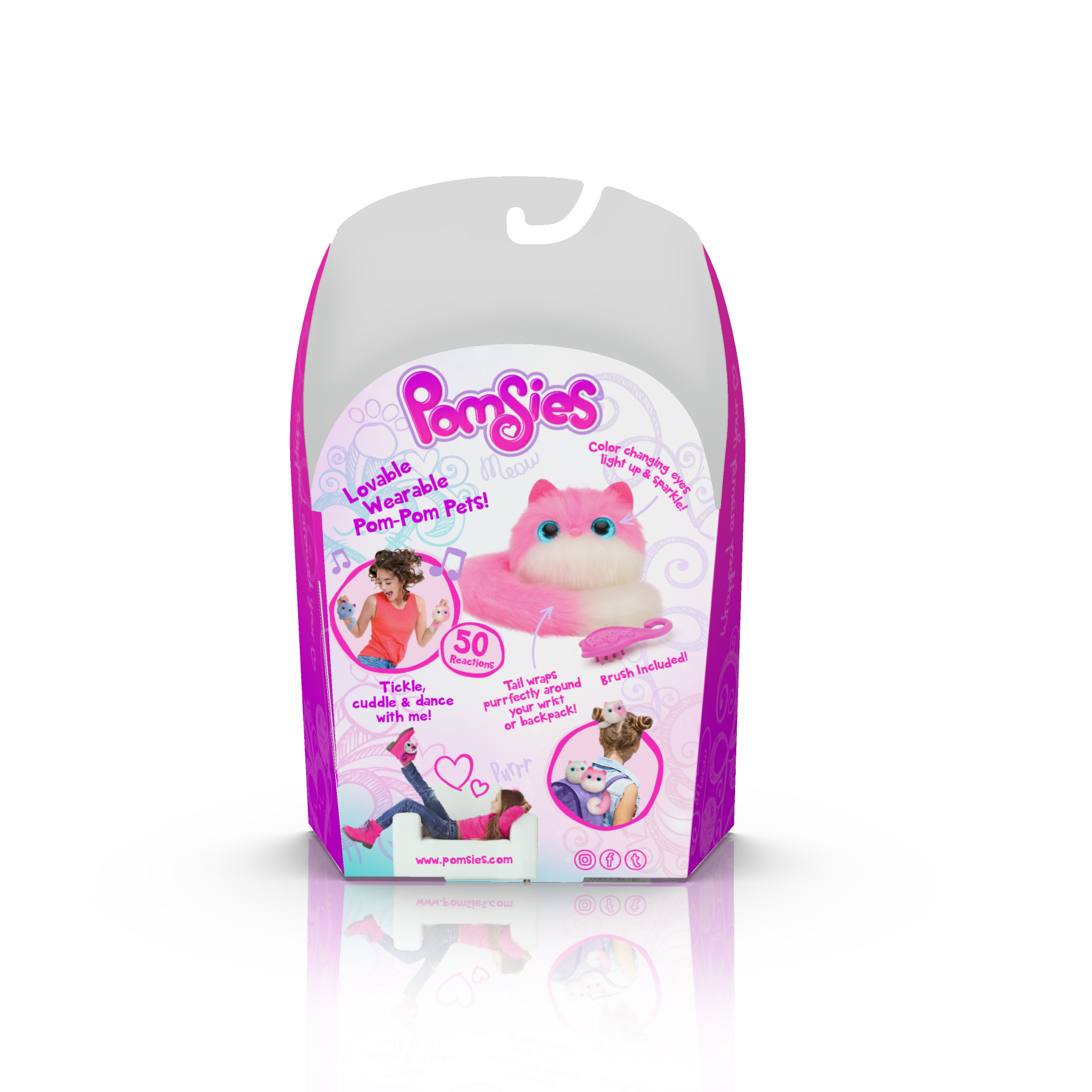 Pomsies Pet Pinky- Plush Interactive Toy - image 3 of 4
