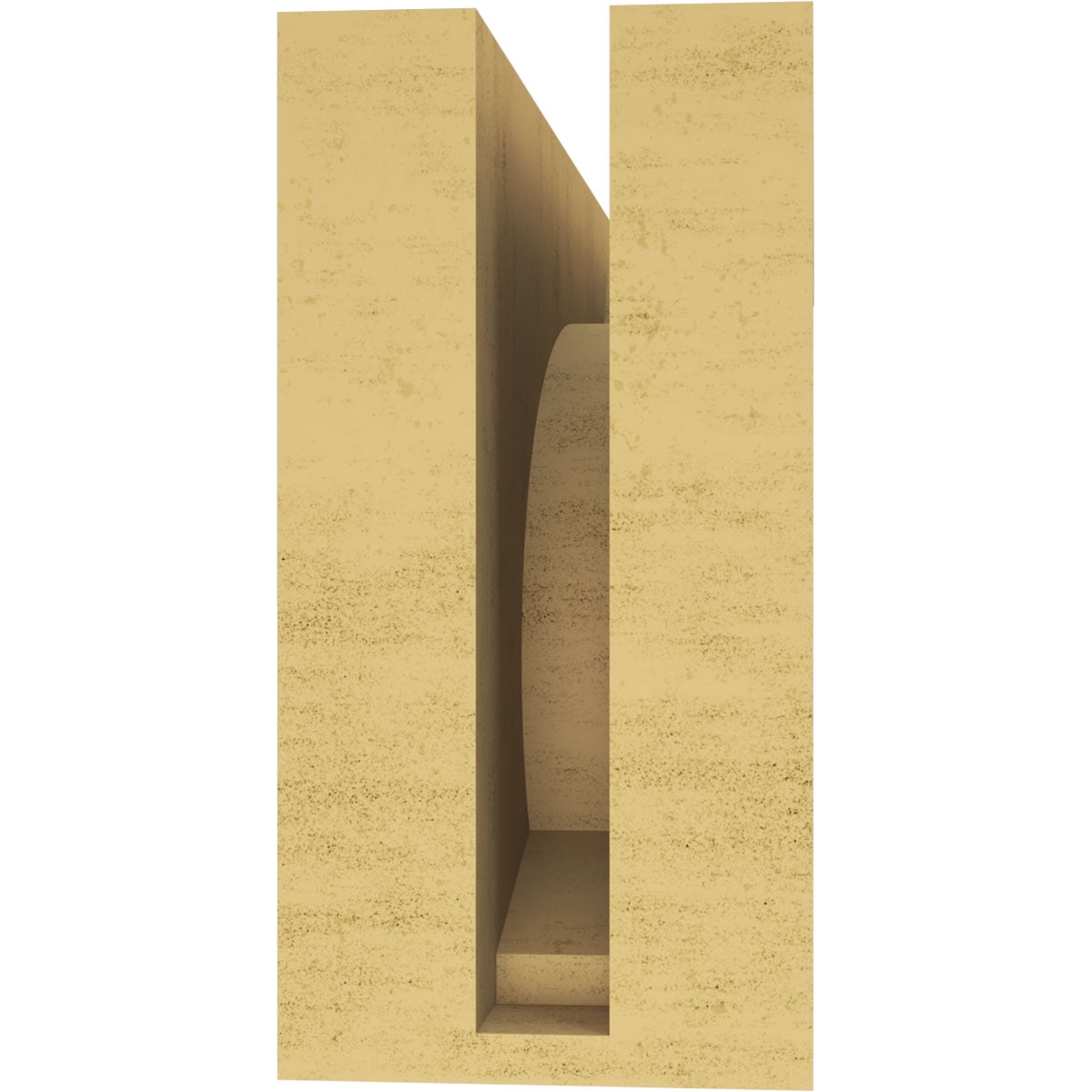 4"W x 12"D x 8"H Classic Emerson Rough Cedar Woodgrain TimberThane Corbel, Primed Tan