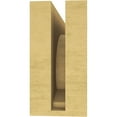thumbnail image 4 of 4"W x 12"D x 8"H Classic Emerson Rough Cedar Woodgrain TimberThane Corbel, Primed Tan, 4 of 6