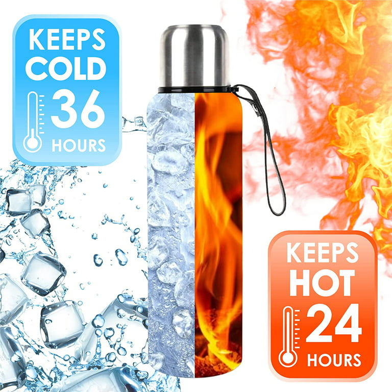 H2OBotté Stainless Steel Vacuum Insulated Water Bottle – Triple-Walled – Pro-Grade Leakproof Stainless Steel Travel Flask – 24 Hours Cold 12 Hours