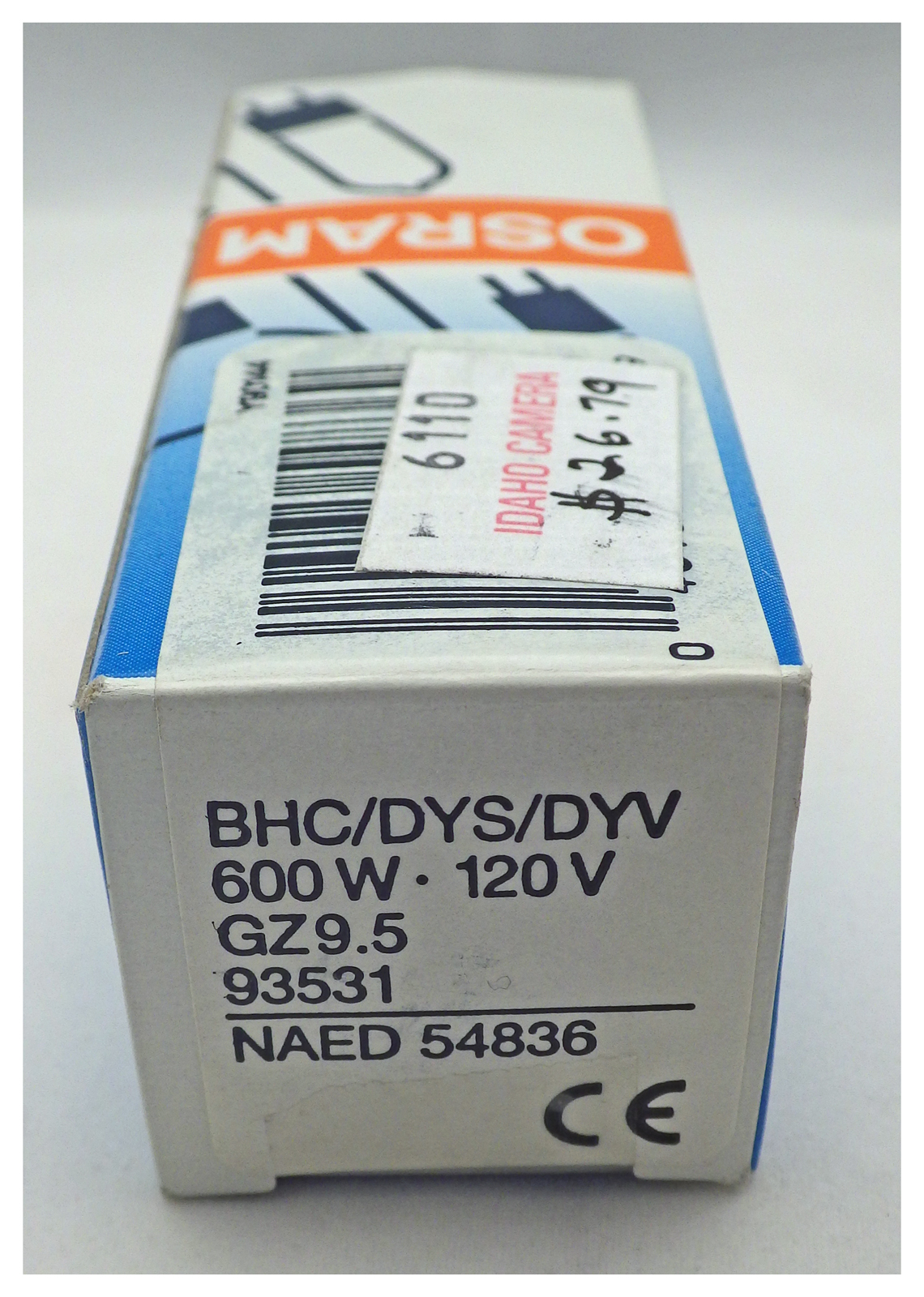 OSRAM DYS/BHC/DYV 600w 120v GZ9.5 3200k Single Ended Halogen Light Bulb - image 4 of 4