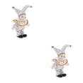 thumbnail image 3 of Vogacara Porcelain Clown Doll Halloween Christmas Decoration Souvenirs Collections Tipo 1 2Conjunto, 3 of 6
