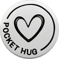 thumbnail image 2 of Pocket Hug Token Inspirational Reminder Gifts Mental Health Thinking of You Gift Self Love with PU Leather Keychain, 2 of 12