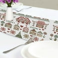 thumbnail image 4 of Yayeee Table Runner 90 inches Long Home Kitchen Dinning Party Decoration, Green Nordic Christmas House, 4 of 7