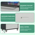 thumbnail image 6 of IKIMI 3-Drawer Rolling Tool Cabinet with Lock, Metal Garage Tool Chest with Wheels and Worktop, Gray, 6 of 10