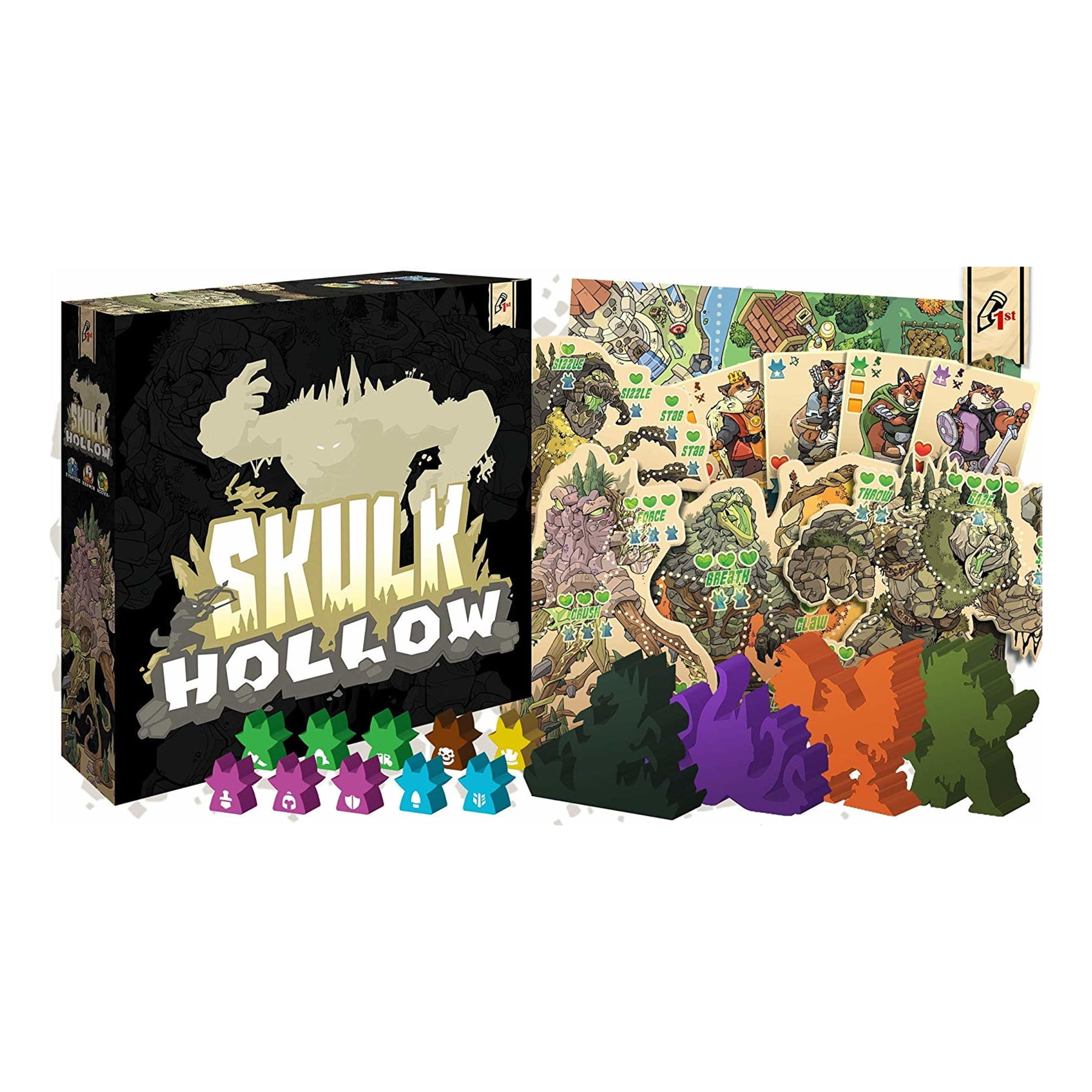 スカルホロウ　SKULK HOLLOW　ボードゲーム スカルホロウ』2人用の非対称戦術デッキ対戦ボードゲーム