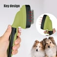 thumbnail image 6 of ​Self-Cleaning Pet Comb 9.45x5.12in | Detangling & Hair Removal Brush with Needle Teeth | Ergonomic Grip for Dogs/Cats (4 Colors 0.47lb)​, 6 of 6